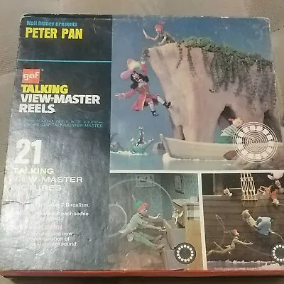 Walt Disney's Peter Pan GAF Talking View-Master Reels Box Set-AVB372 • $41.15
