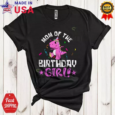 Mom Of The Birthday Cute Girl Dinosaur T-Rex Matching Family Group T-Shirt Mug • $13.45