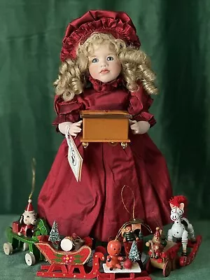 Wendy Lawton “The Music Of Christmas” 13” Porcelain Doll Box/Tag/COA LE 91/175 • $279