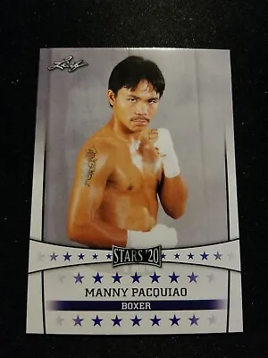$4.99 • Buy  RARE  Manny Pacquiao Boxer  2020 - Leaf Stars #15 Boxing Card Free Shipping