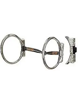 Formay SS 3  D RING Snaffle Engraved Bit 175742western Bit • $37.95