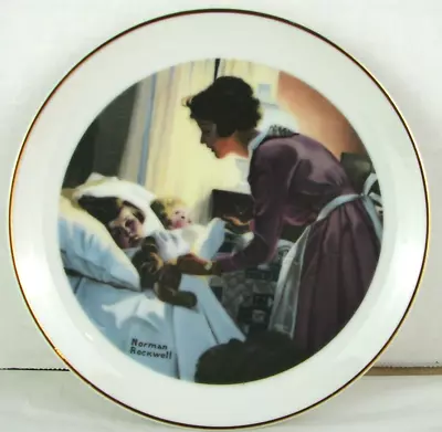 1976 Norman Rockwell Decorator Plate  Mothers Love/6.25  Diameter! • $9.50