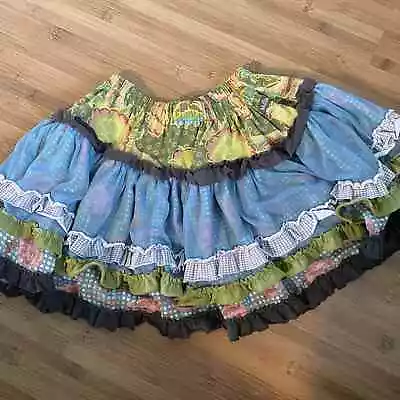 Matilda Jane Ava Skirt You & Me 8 Layered Tulle Ruffle Vintage Full Twirl • $26