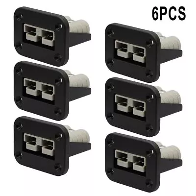 6Pcs For Anderson Connector Plug Flush Mount 50Amp Mounting Bracket Panel Cover • $22.95