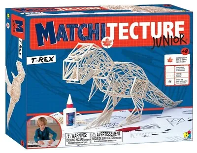 £18.95 • Buy MATCHITECTURE T-REX JUNIOR MATCHSTICK MODEL KIT Craft Model SET 6801