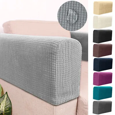 $12.19 • Buy Stretch Sofa Couch Chair Arm Covers Settee Recliner Armrest Slipcovers Moden