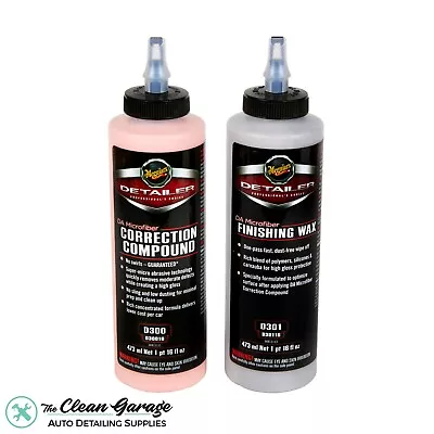 Meguiar's DA Microfiber Kit - D300 Correction Compound D301 Finishing Polish Wax • $34.95