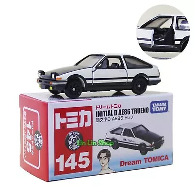 1:64 Initial D AE86 Diecast Car Takara Tomy Dream Tomica Trueno 藤原とラふ店 145# • $13.99