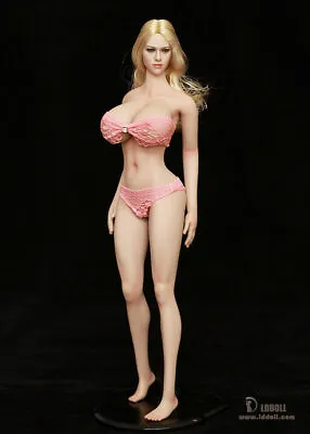 £188.99 • Buy LDDOLL 1/6 28xl Pink Skin Girl Body Soft Silicone Bust Action Figure Fit KT Head
