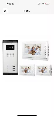 Apartment Wired Video Door Phone Intercom Entry System For 3 Units • $185