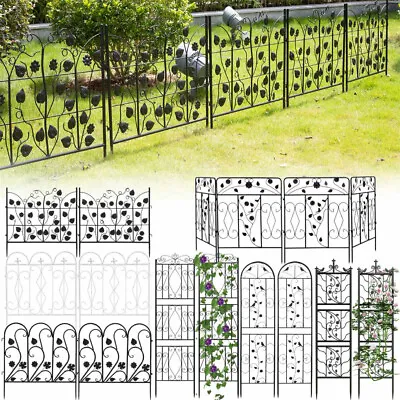 2~5Pcs Strong Garden Trellis Metal Garden Fence Lattice Panel Yard Corner Décor • £65.95