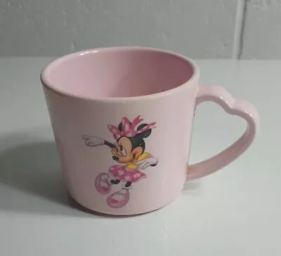 Selandia Disney Minnie Mouse Cup Pink Heart Shaped Handle Childrens Kids • $7