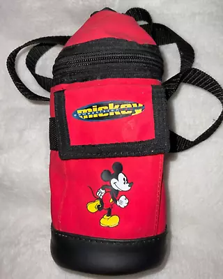 Disney Red And Black Mickey Mouse Water Bottle Holder Insulated N1 • $12.50