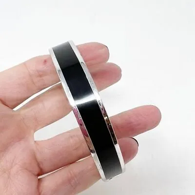 Marc Jacobs Black Silver Hinge Bangle Bracelet • $28.45