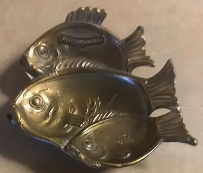 80+ YR OLD K&O (Kronheim & Oldenbush) BRASS ST PETERSBURG FISH/TRINKET ASH TRAY • $17.99