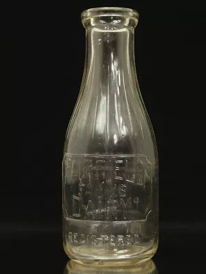 Vintage Fairfield Farms 1qt Embossed Milk Bottle • $14