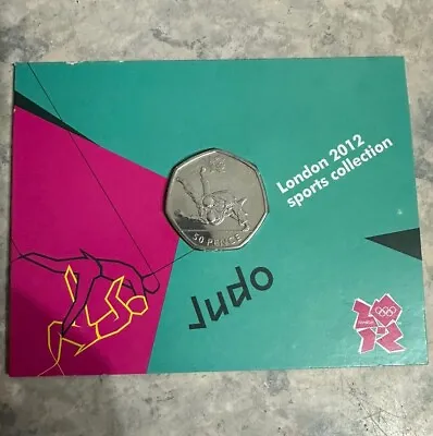 London 2012 Olympic BUNC Judo 50p Carded Coin • £18.99