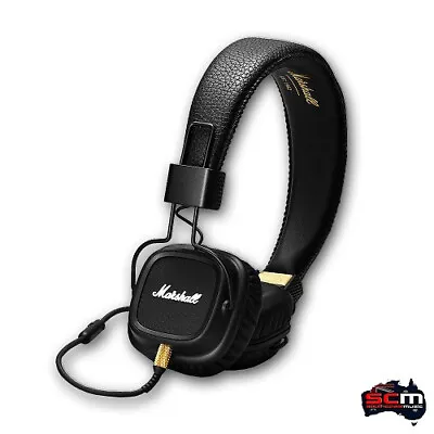 100% Genuine NEW Marshall Major 2 II MK II Black Monitoring DJ Headphones • $179.97