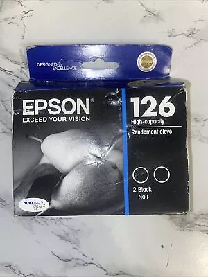 Genuine Epson T126120-D2 DURABrite Ultra Black Dual Pack High • $10