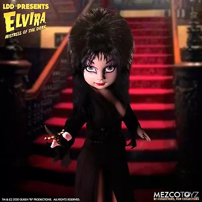 Elvira Living Dead Dolls New Sealed Ldd Figure 10  Mistress Of The Dark In Hand • $51