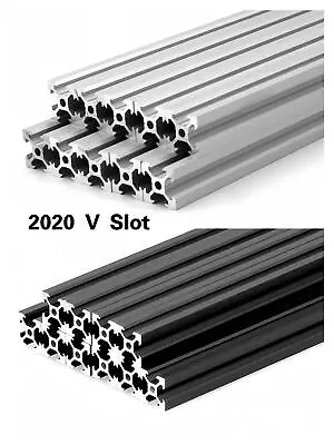 10PCS 2020 EU Standard Aluminum Extrusion Profile V Slot Linear Rail 1500-2000mm • $123.49