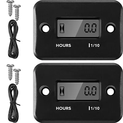 2xWaterproof Hour Meter For Motorcycle ATV Snowmobile Marine Boat Dirt Quad Bike • $15.99