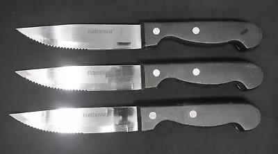 Farberware Steak Knife Set Of 3. 4 3/4  Blade • $5.99