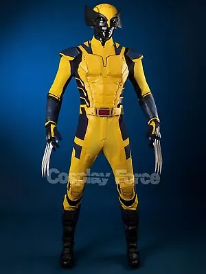 Deadpool 3 Logan James Howlett Cosplay Costume Men Yellow Battle Suit C08333 • $269.50