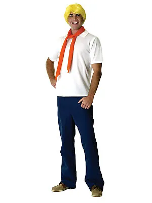 £40.14 • Buy Mens Fred Costume Scooby Doo Adult Fancy Dress Party Outfit Official Rubies