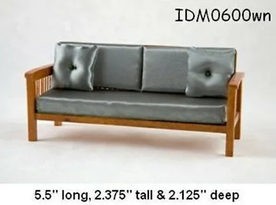 MISSION STYLE SOFA 1:12 SCALE DOLLHOUSE MINIATURES Heirloom Collection  • $38.50