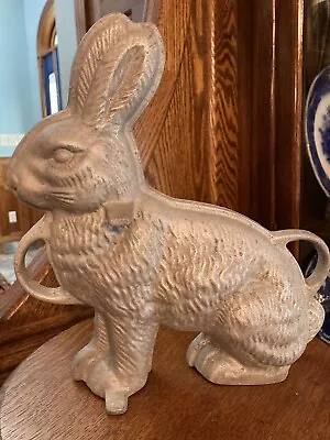 Vintage Cast Aluminum Easter Bunny Rabbit Mold  Chocolate/ Cake  -  Half Only • $13.99