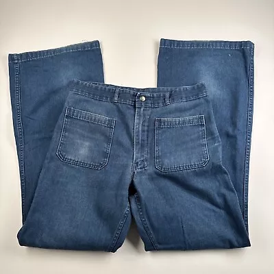 Vintage Seafarer Bell Bottom Jeans Denim 33x33 • $60