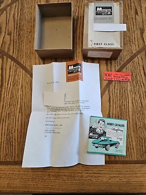 Monogram Original Signed Letter Box 1966 Rare Vintage Slot Car 1/24 Manuel Model • $34.85