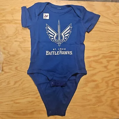 NEW XFL St. Louis Battlehawks Logo Toddler 18M Size M Baby Infant Jumpsuit UFL • $11.99
