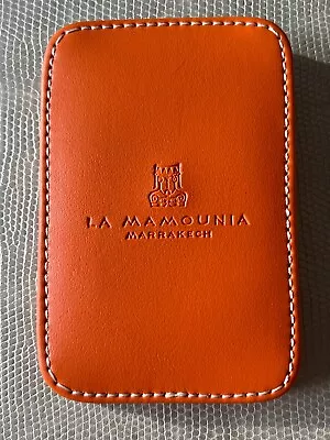 La Mamounia Marrakech Orange Color Leather Credit Card Holder Moroccon Hotel • $34.99