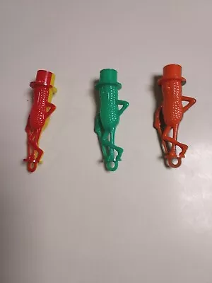 Vintage Lot Of 3 Two Rare Planters Mr. Peanut Plastic Whistles And 1 Kazoo • $51