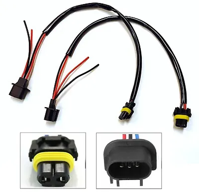 HID Kit Extension Wire 9008 H13 Two Harness Head Light Bulb Replace Socket Plug • $10.45