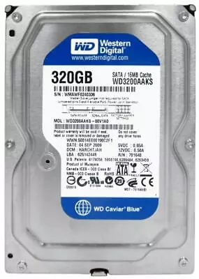 Hard Drive Western Digital Blue 320GB WD3200AAKS 16MB 7200U/Min SATA II 3.5' • £25.49
