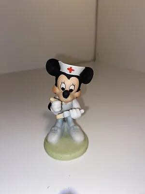 Disney Vintage Minnie Mouse As Nurse Minnie Porcelain Ceramic Figurine • $19.99