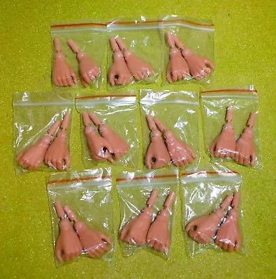 VINTAGE ACTION MAN 40th GRIPPING HANDS X 10 PAIRS For SOLDIER SAILOR PILOT • £64.99