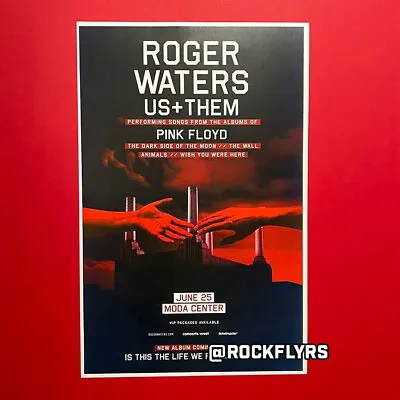 ROGER WATERS  US + THEM  2017 CONCERT 11x17 POSTER. Portland Oregon. Pink Floyd. • $18