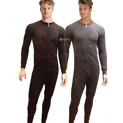 Mens Boys All In One Thermal Underwear Union Suit Onesee Baselayer Ski S M L XL • £9.99