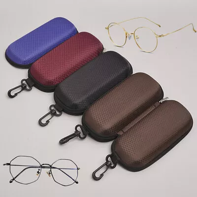 $3.32 • Buy Portable Zipper Eye Glasses Sunglasses Hard Case Box Protector Large Hold Gift