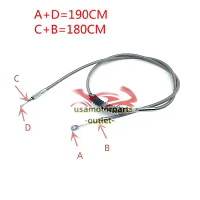 🔥 71  180CM Clutch Cable Wire Line Fit For Harley Sportster 883 1200 48 XL1200X • $31.89