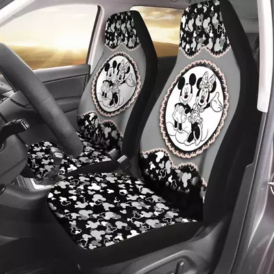 Couple Mickey And Minnie Mouse Car Seat Covers • $49.45