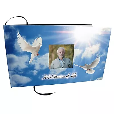 Holy Dove Funeral Guest Book Memorial Guest Book • $39.95