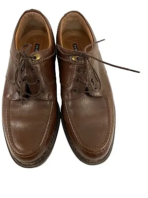 Mens Florsheim Shoes Lace Up Dress Work Brown Oxfords Size 7 • $28.70