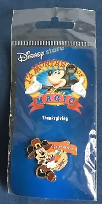 Disney Store 12 Months Of Magic Pilgrim Mickey Mouse Thanksgiving 2002 November  • $9.99