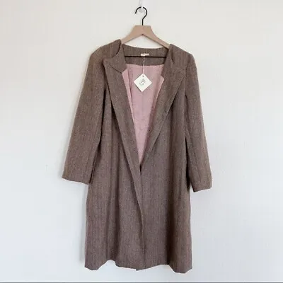 Matta NY Rossella Tweed 100% Wool Coat Size M • $299