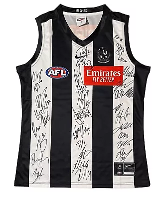 Collingwood 2023 Team Signed Jumper With COA PREMIERS Moore Daicos • $900